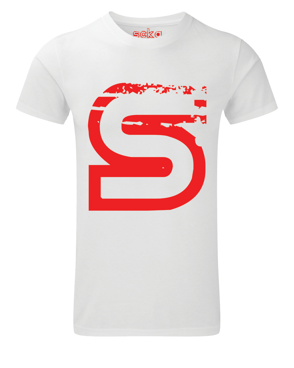 Scka – White/Red Classic Tee - Scka Weapons