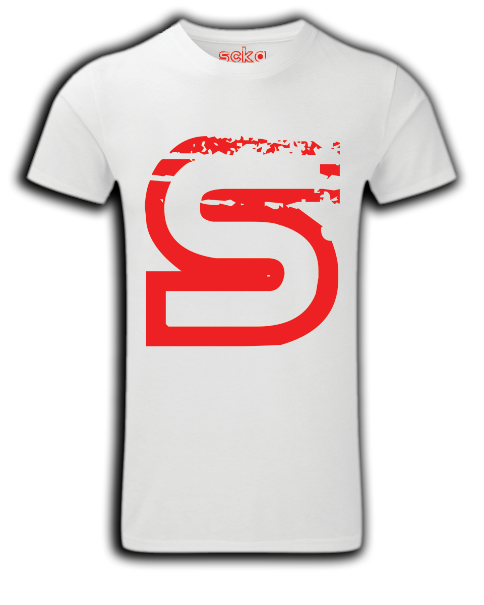 Scka – White/Red Classic Tee - Scka Weapons