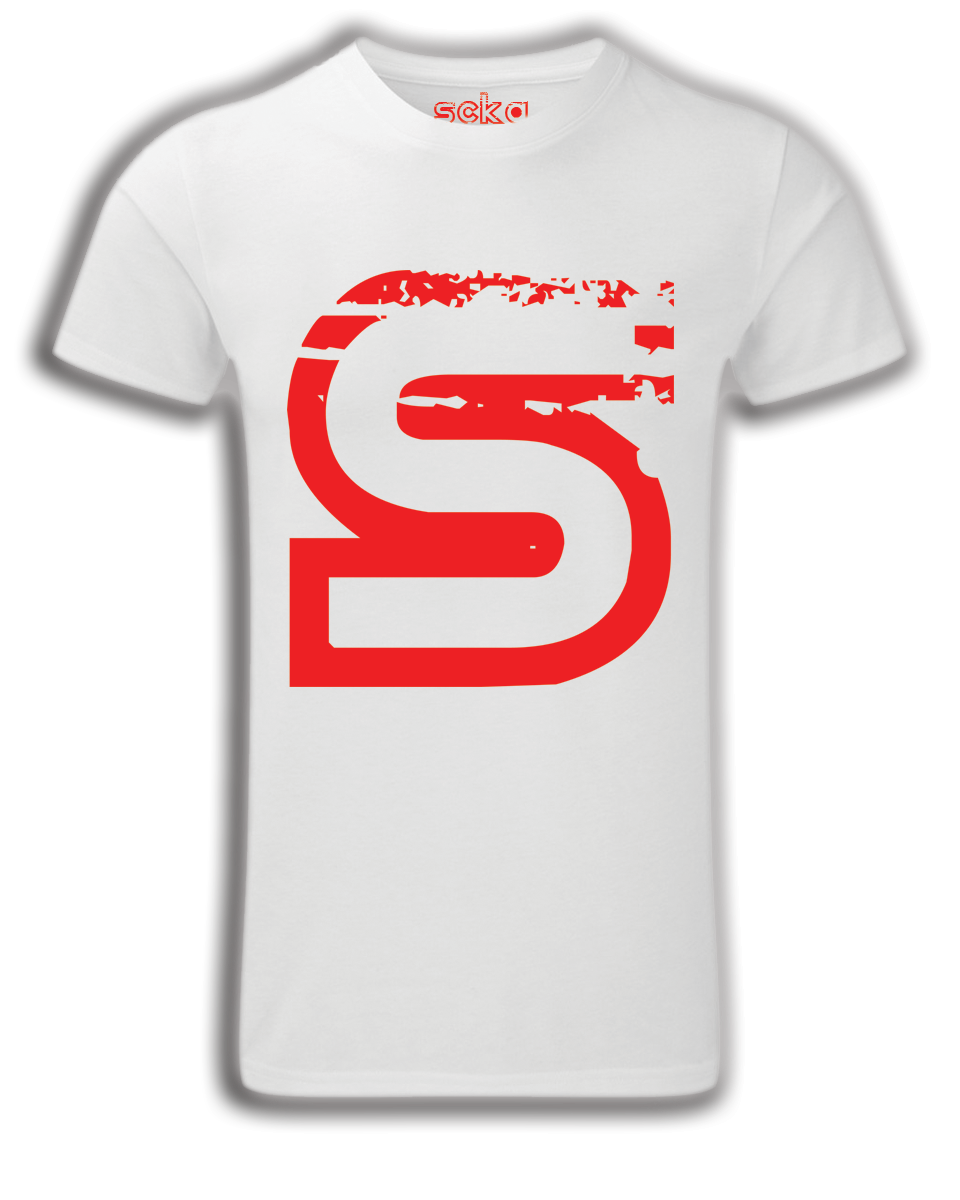 Scka – White/Red Classic Tee - Scka Weapons
